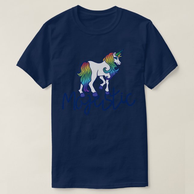 Majestic Unicorn Art T Shirt (Design framsida)