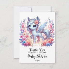 Majestic Unicorn Baby Shower Tack Kort
