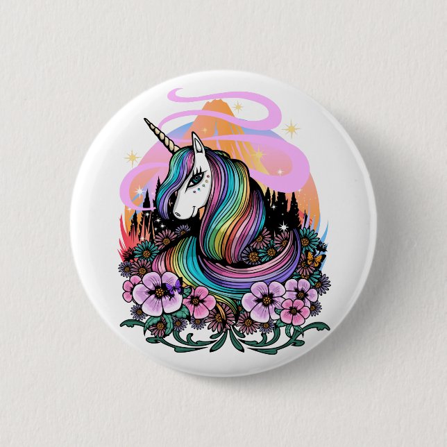 Majestic Unicorn Knapp (Framsida)