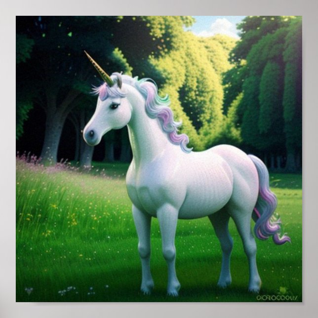 Majestic Unicorn Poster (Framsidan)