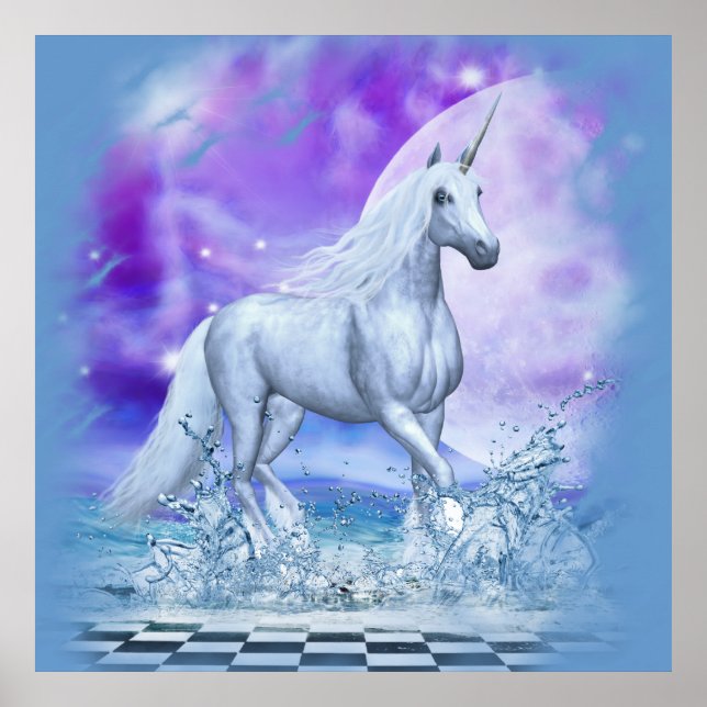 Majestic Unicorn Poster (Framsidan)