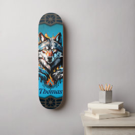 Majestic vargs head mini skateboard bräda 18,5 cm