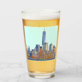 Majestic View of New York City Skyline Artistic Glaskopp
