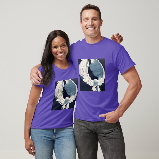 Majestic Vingar: Streckande och attraktiv köldlogg T Shirt (Unisex)