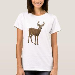 MAJESTIC WHITE-TAILED DEER. SAMER BRASIL T SHIRT