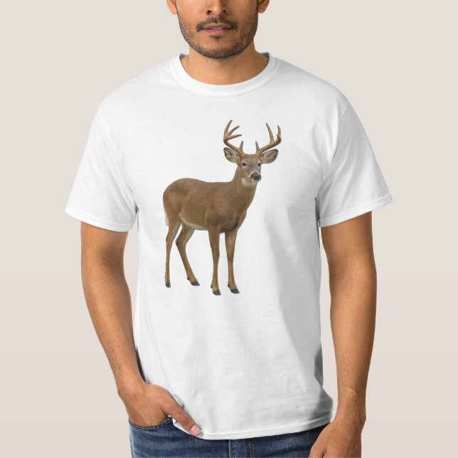 MAJESTIC WHITE-TAILED DEER. SAMER BRASIL T SHIRT (Framsida)