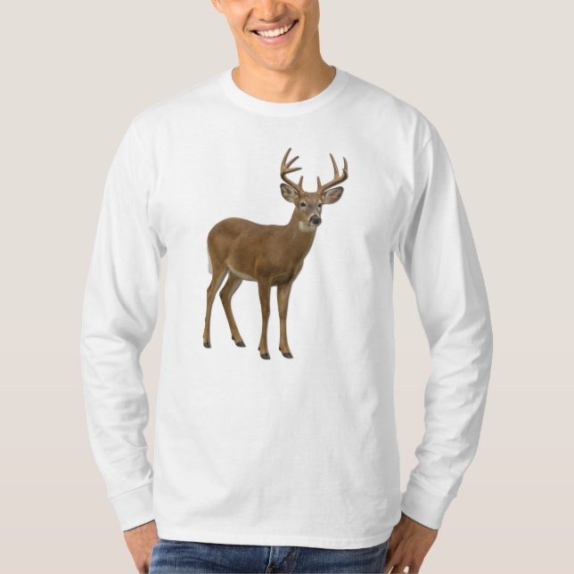 MAJESTIC WHITE-TAILED DEER. SAMER BRASIL T SHIRT (Framsida)