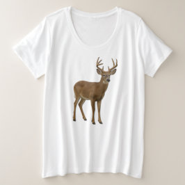 MAJESTIC WHITE-TAILED DEER. SAMER BRASIL T SHIRT