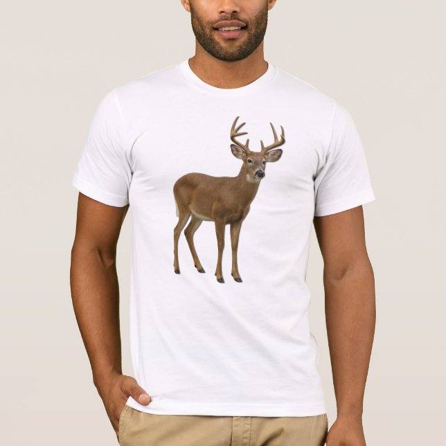 MAJESTIC WHITE-TAILED DEER. SAMER BRASIL T SHIRT (Framsida)