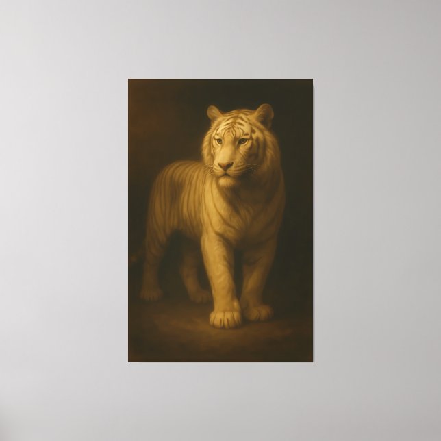 Majestic White Tiger – Fine Art Canvas (Framsida)