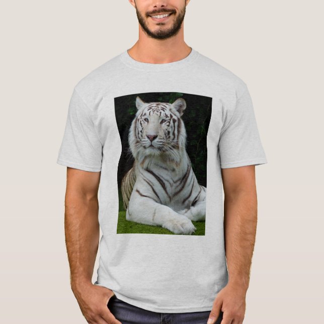Majestic White Tiger T Shirt (Framsida)