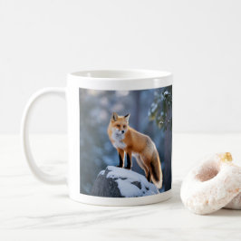 Majestic Winter Fox Photography Kaffemugg