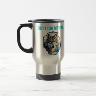 Majestic Wolf Double Exposure Wilderness Mugs Resemugg