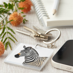 Majestic Zebra Porträtt Realistic Wildlife Art