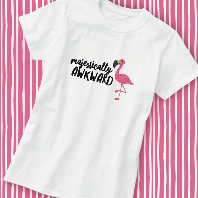 Majestical Awkward Flamingo T-Shirt (Skapare uppladdad)