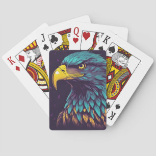 Majestisk agle i vibrerande Färg Casinokort