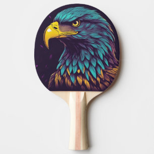 Majestisk agle i vibrerande Färg Pingisracket