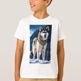 Majestisk arktisk anda: Husky Kung T Shirt