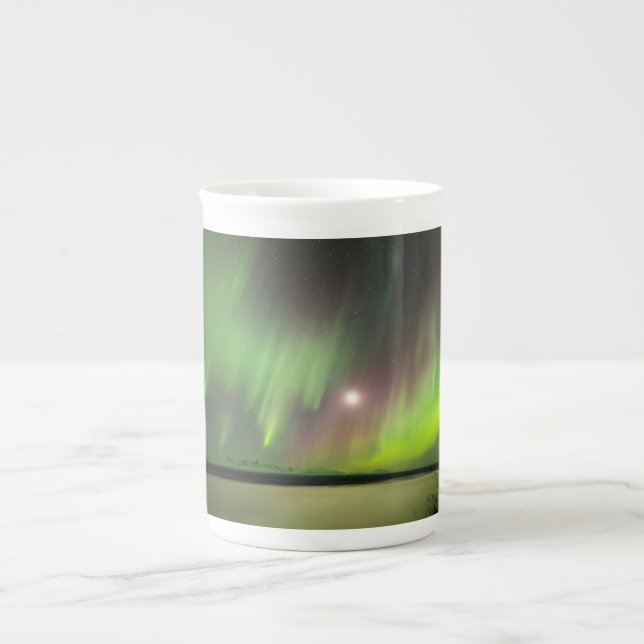 Majestisk Aurora Benporslin Mugg (Framsidan)