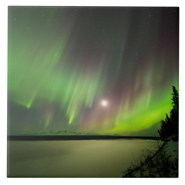 Majestisk Aurora Kakelplatta (Framsidan)