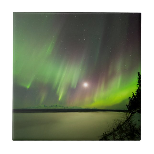 Majestisk Aurora Kakelplatta (Framsidan)