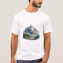 Majestisk Berg & Skogslandskap Akvarell