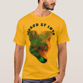 Majestisk blå räv som är länkad av Kärlek Design T Shirt