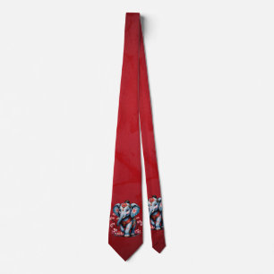 Majestisk elefant i traditionell japansk stil. slips