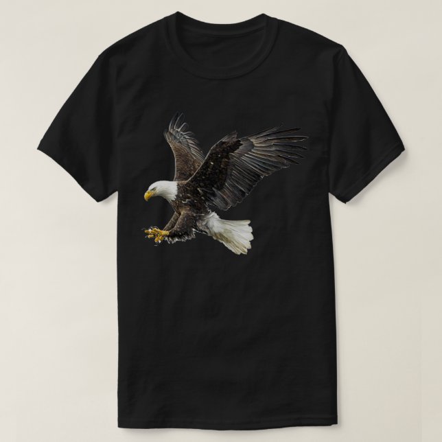Majestisk flygande amerikanska Örn T Shirt (Design framsida)