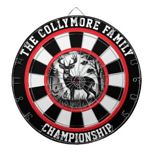 Majestisk Hjort i skogsdesign Darttavla