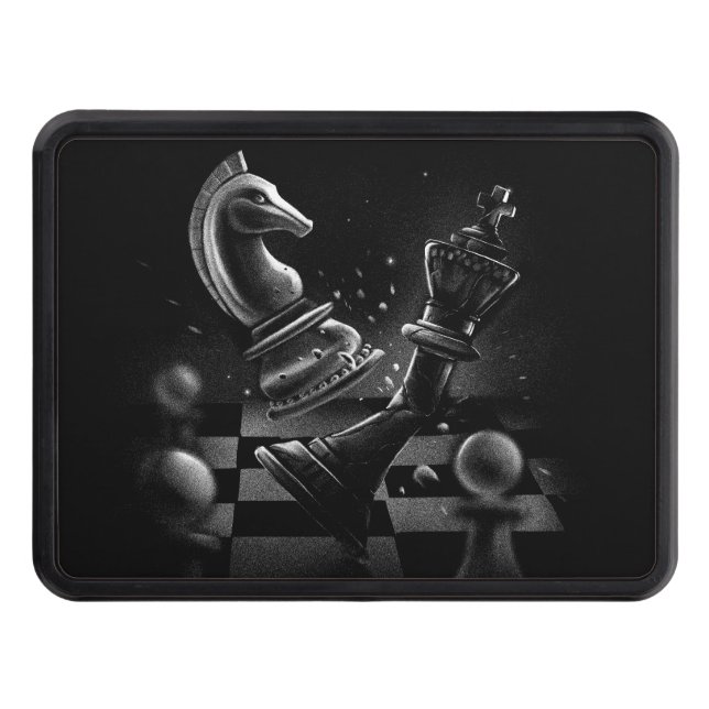 Majestisk Hjort i vildmarken - Svartvit konst Dragkroksskydd (Framsidan)