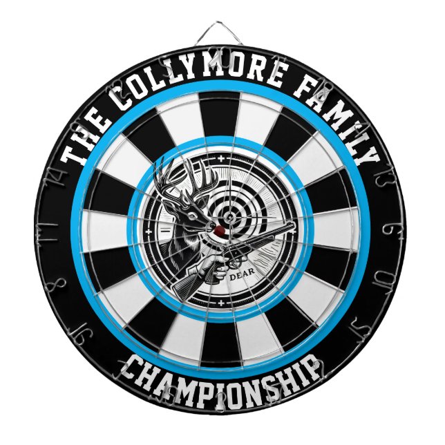 Majestisk Hjort med målövertäckning Darttavla (Framsidan)