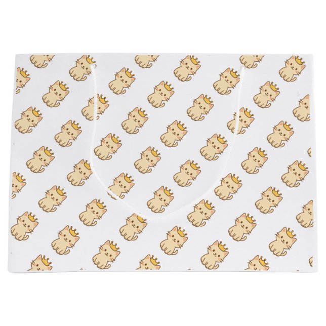 Majestisk kudderlig katt med Krona (Framsidan)