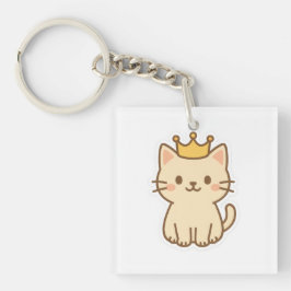 Majestisk kudderlig katt med Krona