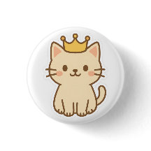 Majestisk kudderlig katt med Krona