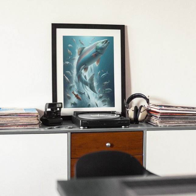 Majestisk lax vid måndaglig dosering 12 x 16 poster (Skapare uppladdad)