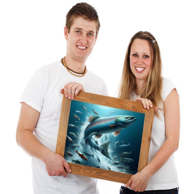 Majestisk lax vid måndaglig dosering 24 x 18 poster (Skapare uppladdad)