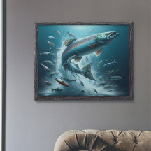 Majestisk lax vid måndaglig dosering 36 x 24