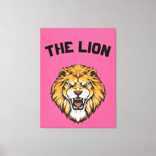 "Majestisk Lejon" Canvastryck