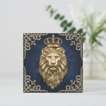 Majestisk lejon i regummerad form