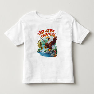 Majestisk Örn med färsk fisk på Rocky Perch T Shirt