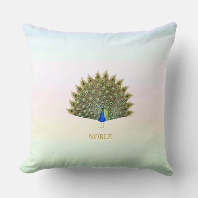 Majestisk påk på pastel färg shades kudde (Framsida)