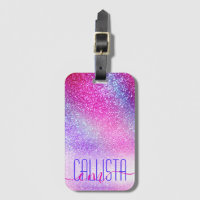 Majestisk Rosa Lila Nebula Galaxy Glitter