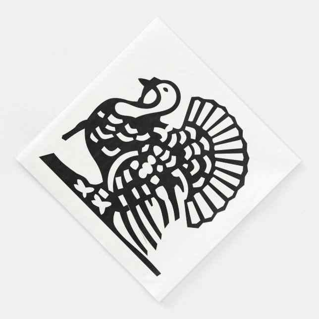 MAJESTISK THANKSGIVING TURKIET PAPPERSSERVETT (Hörn)