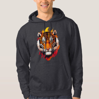 Majestisk tiger- symbol för makt, mod och styrka hoodie