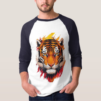 Majestisk tiger- symbol för makt, mod och styrka t shirt