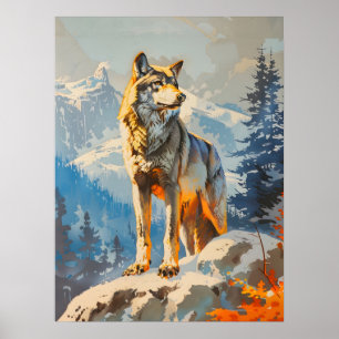 Majestisk Varg Poster