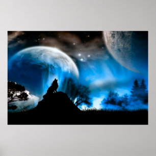 Majestisk Varg Poster