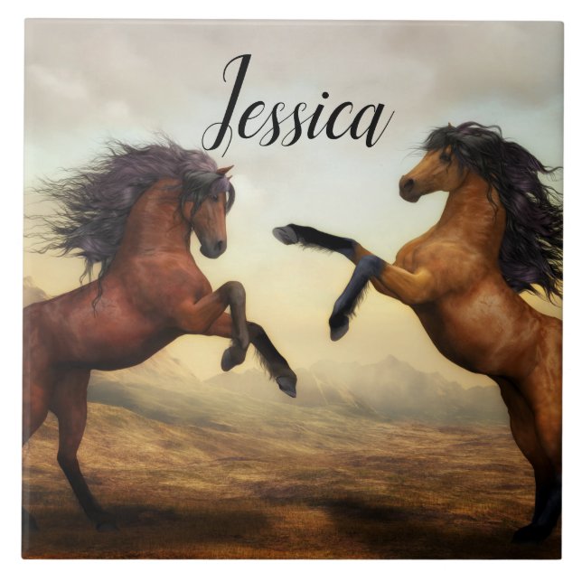 Majestiska allioner kakelplatta (Framsidan)