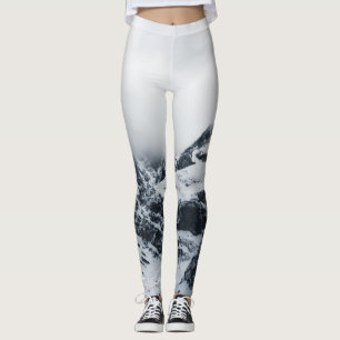 Majestiska berg under molnen leggings